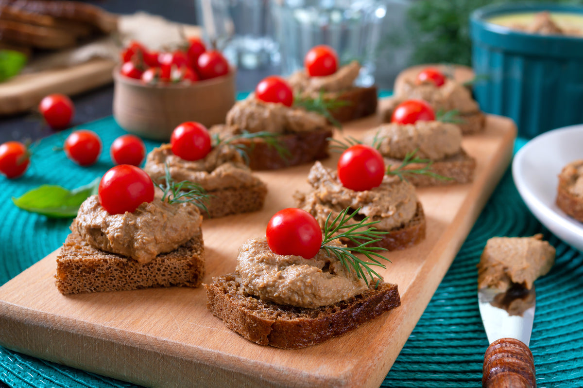 Ententerrine mit Steinpilzen und 30% Entenleber Foie Gras - Terrine  aux cépes 30% Foie Gras