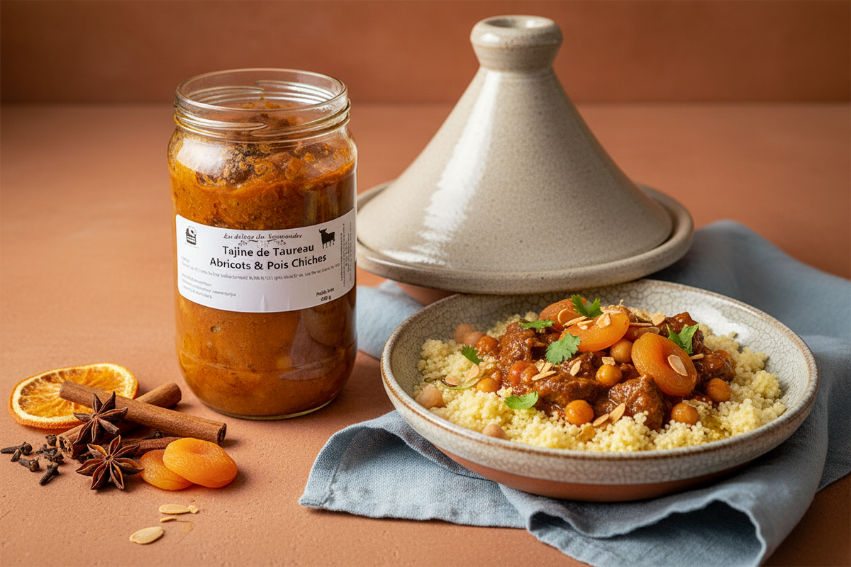 Tajine de Taureau – mit Couscous