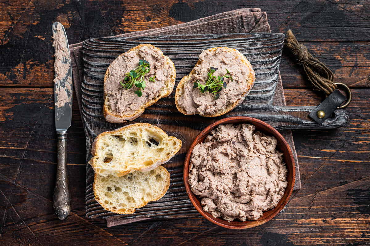 Enten Rillettes mit 30 % Foie Gras - Rillettes de Canard avec 30% Foie Gras